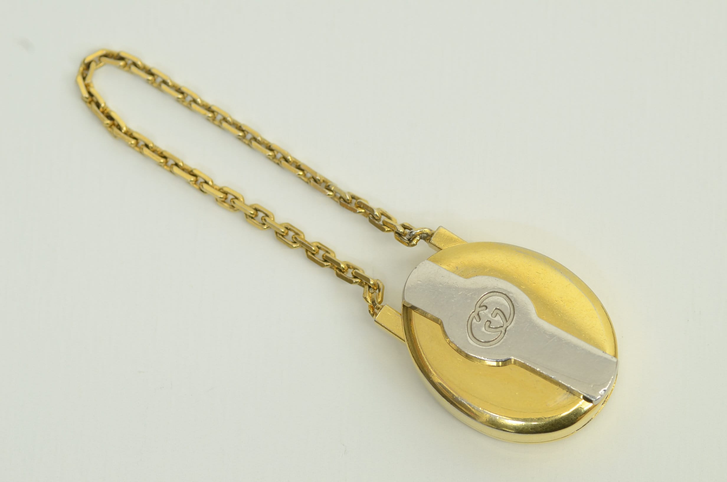 Authentic Gucci Gold GG Logo Twist Lock Key Ring Holder Charm Etsy