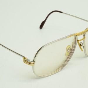 Authentic Cartier Vintage Eyeglasses Tank Platine Louis 62 14 140 GP Rx Glasses w Case 0p4767