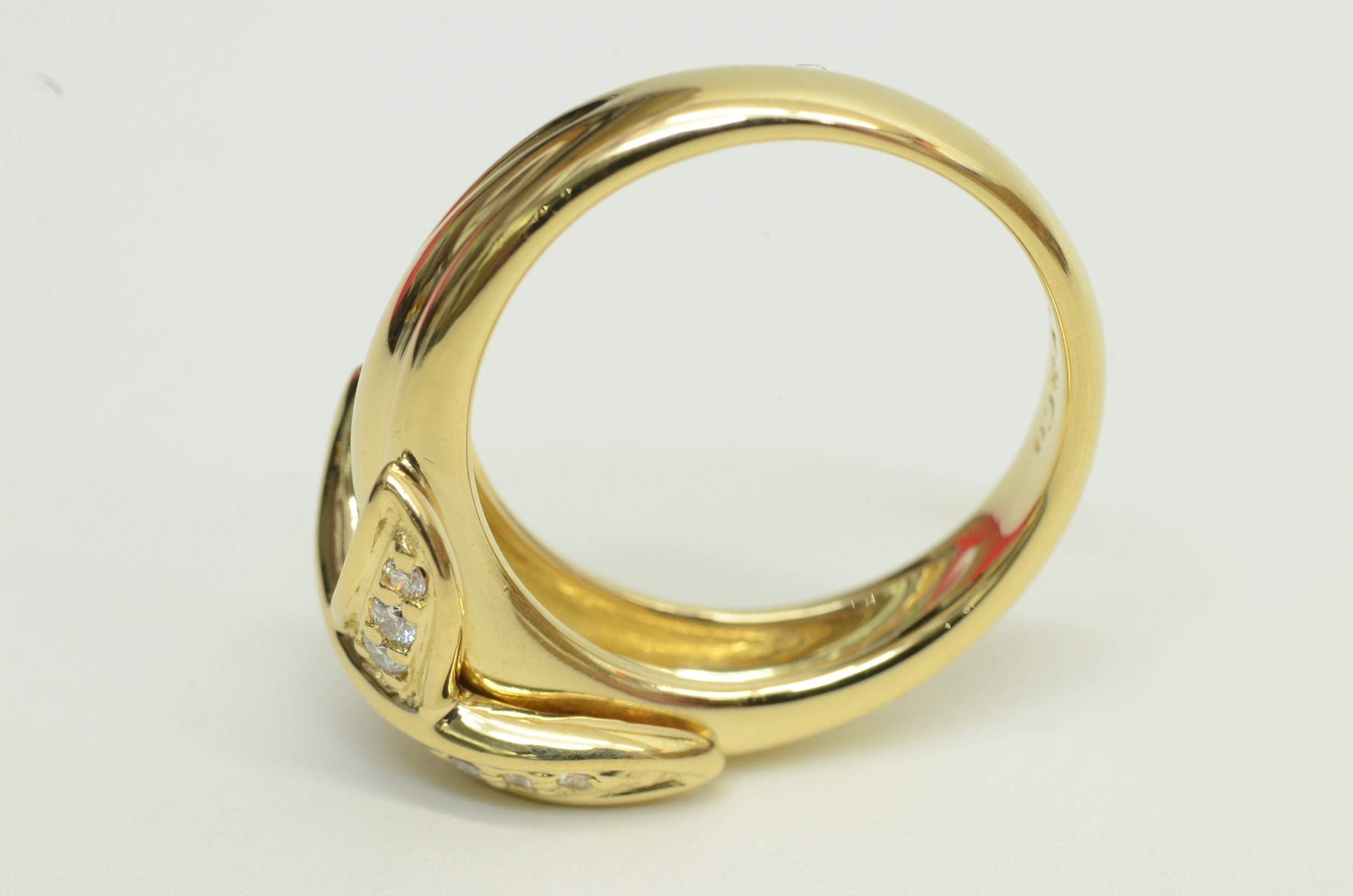 Authentic Tiffany & Co. Ring 18K Gold Band Crossover Diamond | Etsy