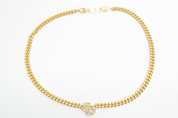 Dior CD Chain link Necklace – kingram-japan