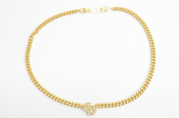 Dior CD Chain link Necklace – kingram-japan