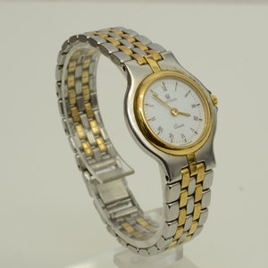 Authentic Waltham Combi Watch 22mm SS Striped Water Resistant GP Wristwatch 1p7771