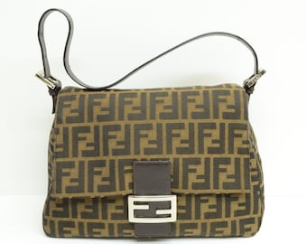 Fendi Zucca Crossbody Bag Vintage