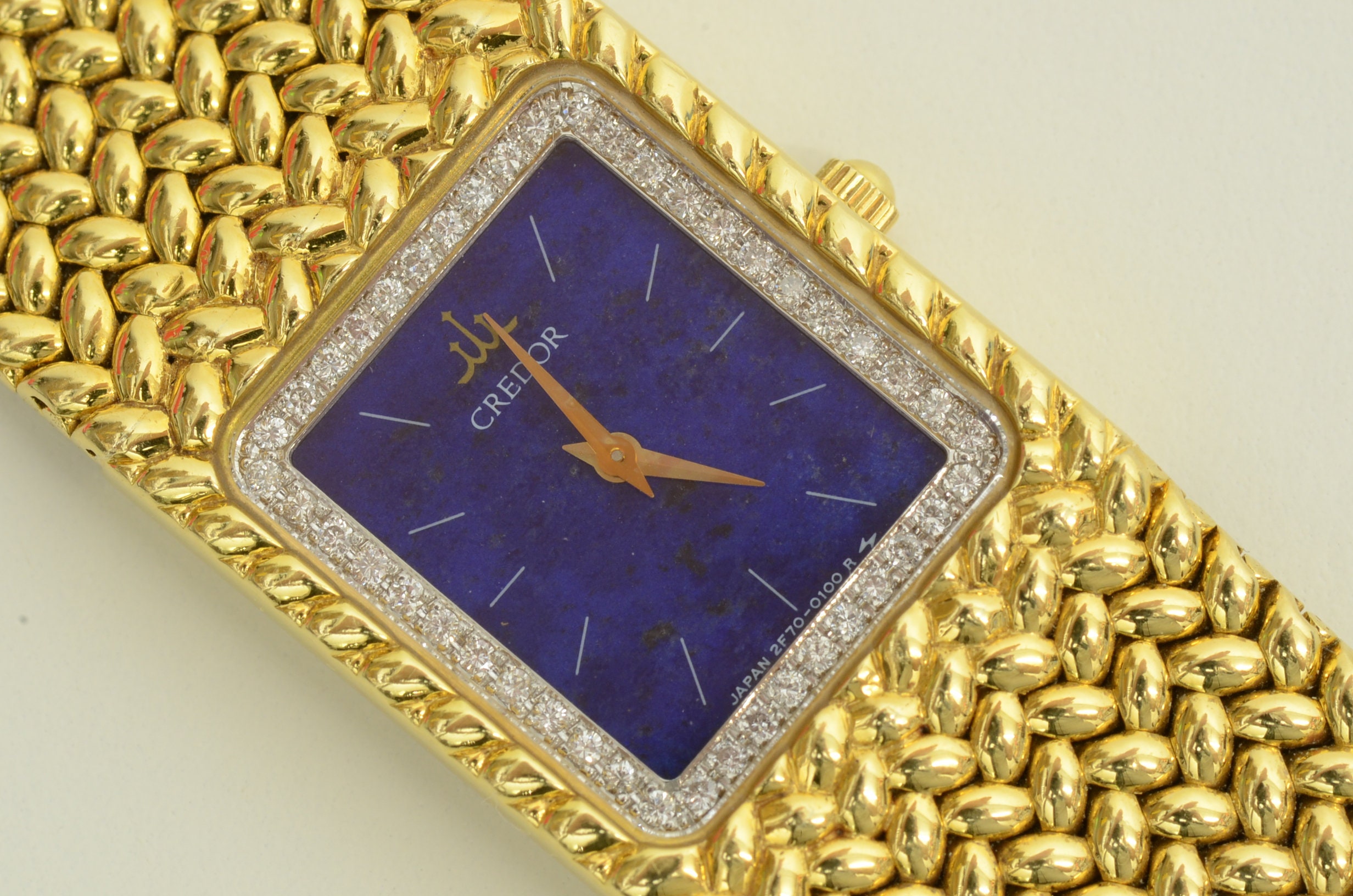 Buy Authentic Seiko Credor 18k Gold 18mm X 21mm Diamond Bezel Buy Authentic Seiko Credor 18k Gold 18mm X 21mm Diamond Bezel