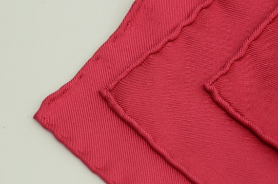 Authentic Hermes 100% Silk Scarf Huaca Piru Red P… - image 3