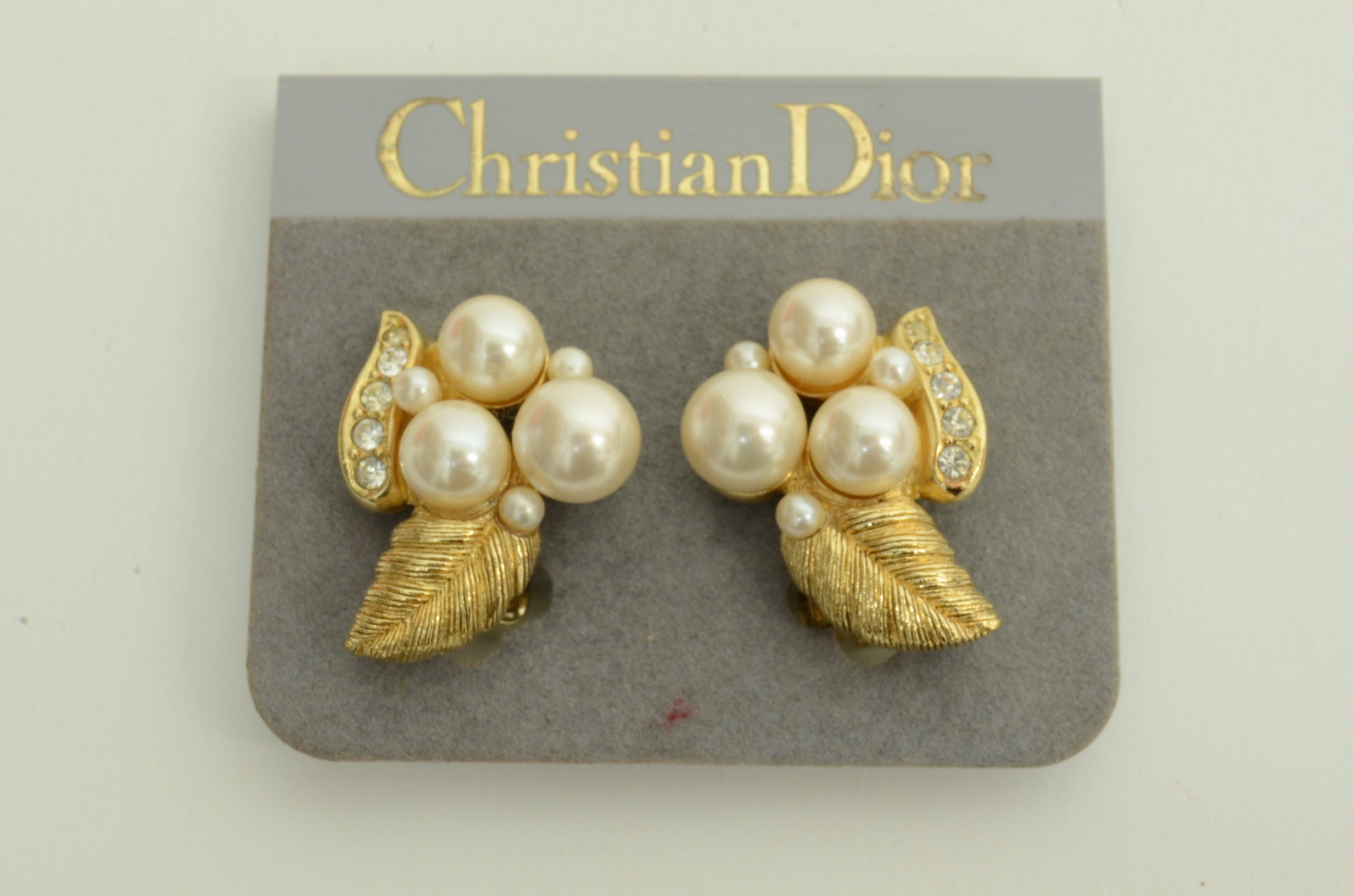 Dior gold tone and crystal bee Jadior earrings | eBay