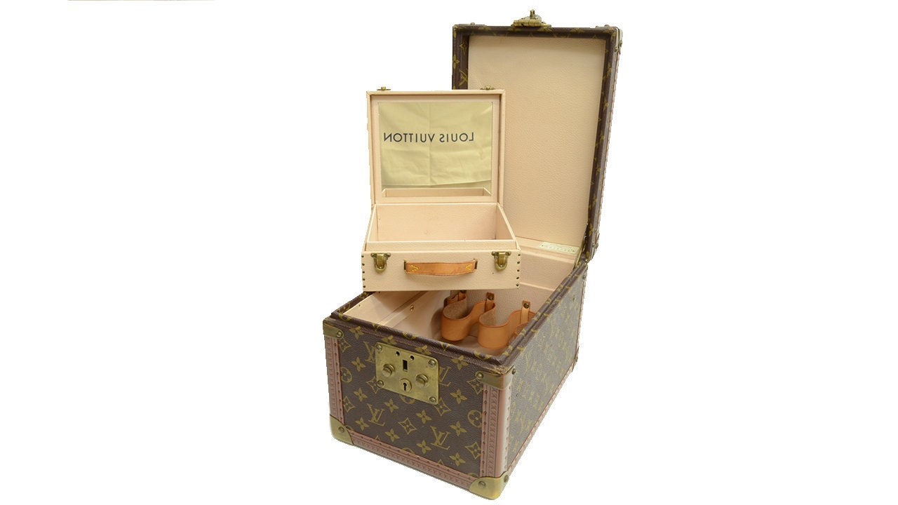 Louis Vuitton NEW Monogram Men's Women's Jewelry Watch Vanity Travel Trunk  Case