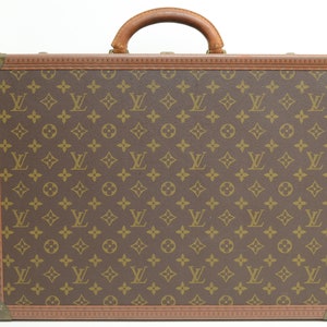 Authentic Louis Vuitton Cotteville 50 Vintage Monogram Signature Trunk Luggage Logo M Travel Case 0p4455