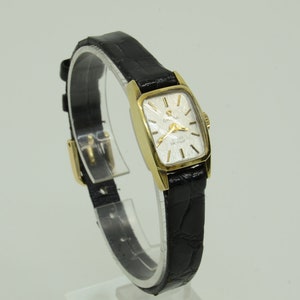 Autêntico Omega Meister De Ville 14mm SM Relógio Retângulo GP Vintage Relógio de Pulso 1p4828