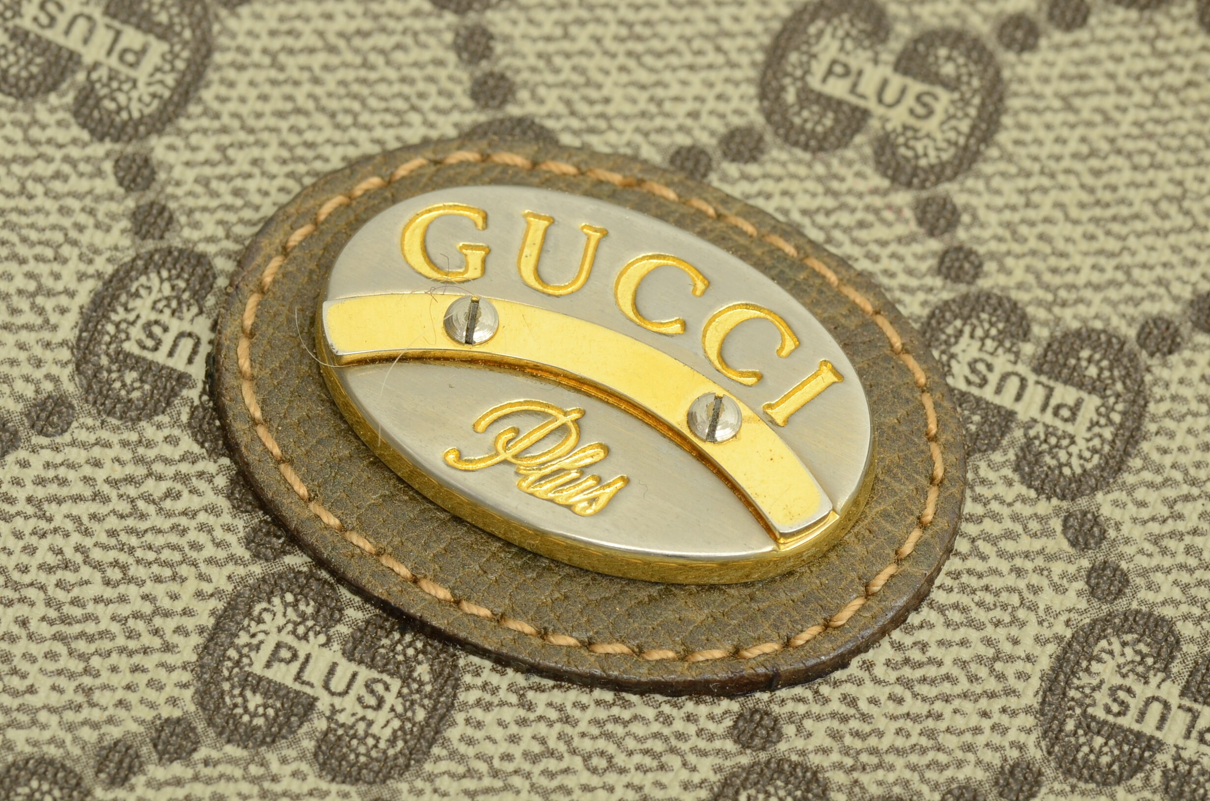 Authentic Gucci Monogram Plus Signature Vintage Guccissima Authentic Gucci Monogram Plus Signature Vintage Guccissima