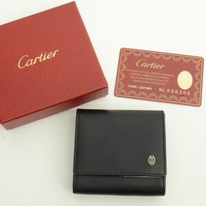 Authentic MUST DE CARTIER SMALL LEATHER GOODS, 6-KEY KEY RING