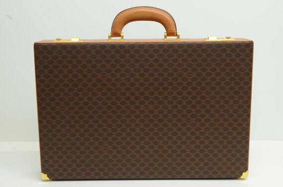 Authentic Celine Retro Monogram Logo Briefcase Signature Canvas Leather Bag  2205160031 - Etsy