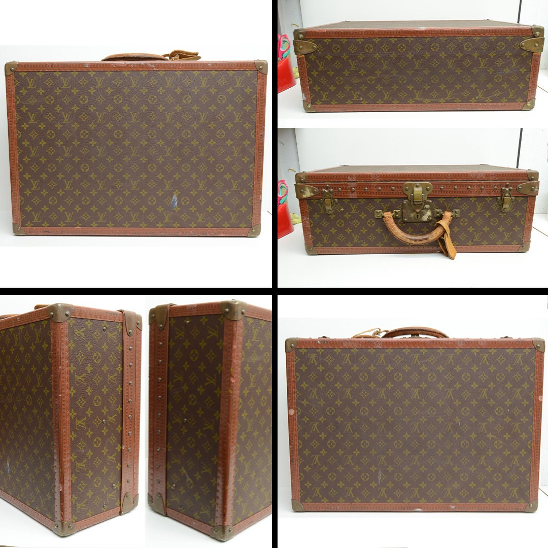 Pre-owned Louis Vuitton Since 1854 Alzer 60 Trunk Navy and White