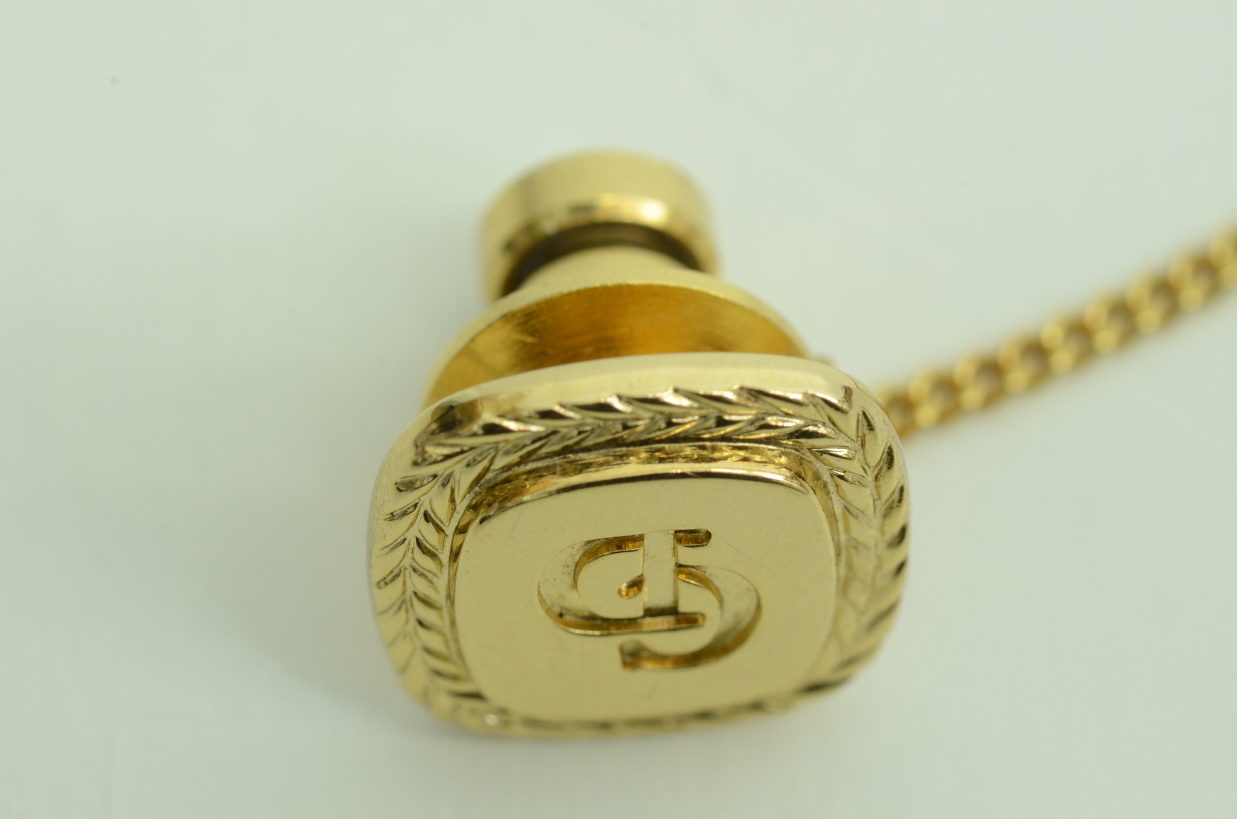Authentic Christian Dior Pin GP Signature CD Logo Toggle Charm Etsy