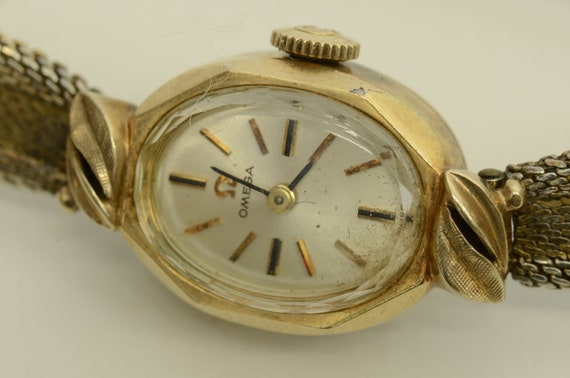 Authentic Omega Ladies Watch Vintage 10k Gold Fill 14mm Oval
