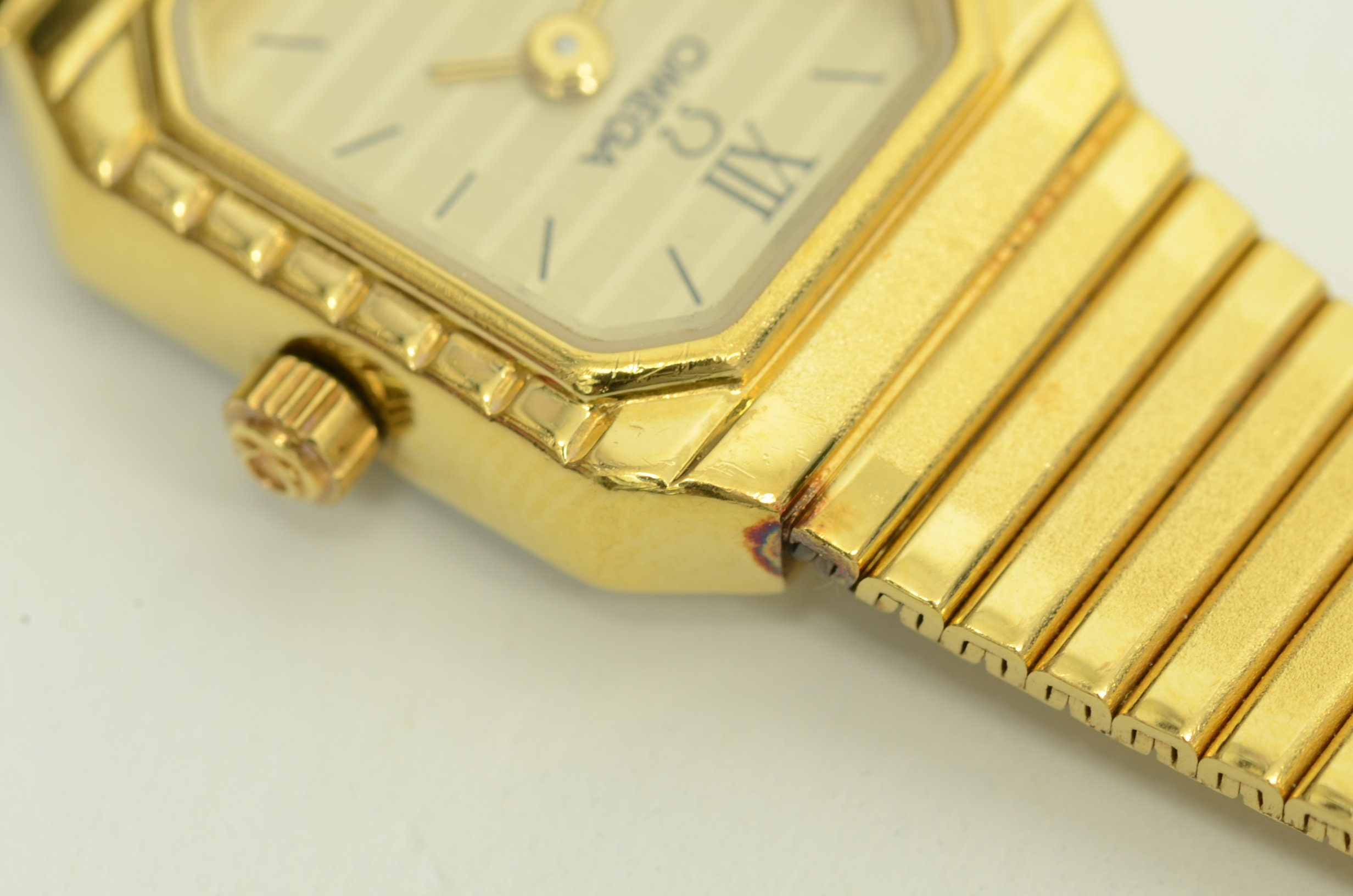 Authentic Omega Ladies Watch Vintage GP 16mm Striped Dial Etsy Australia