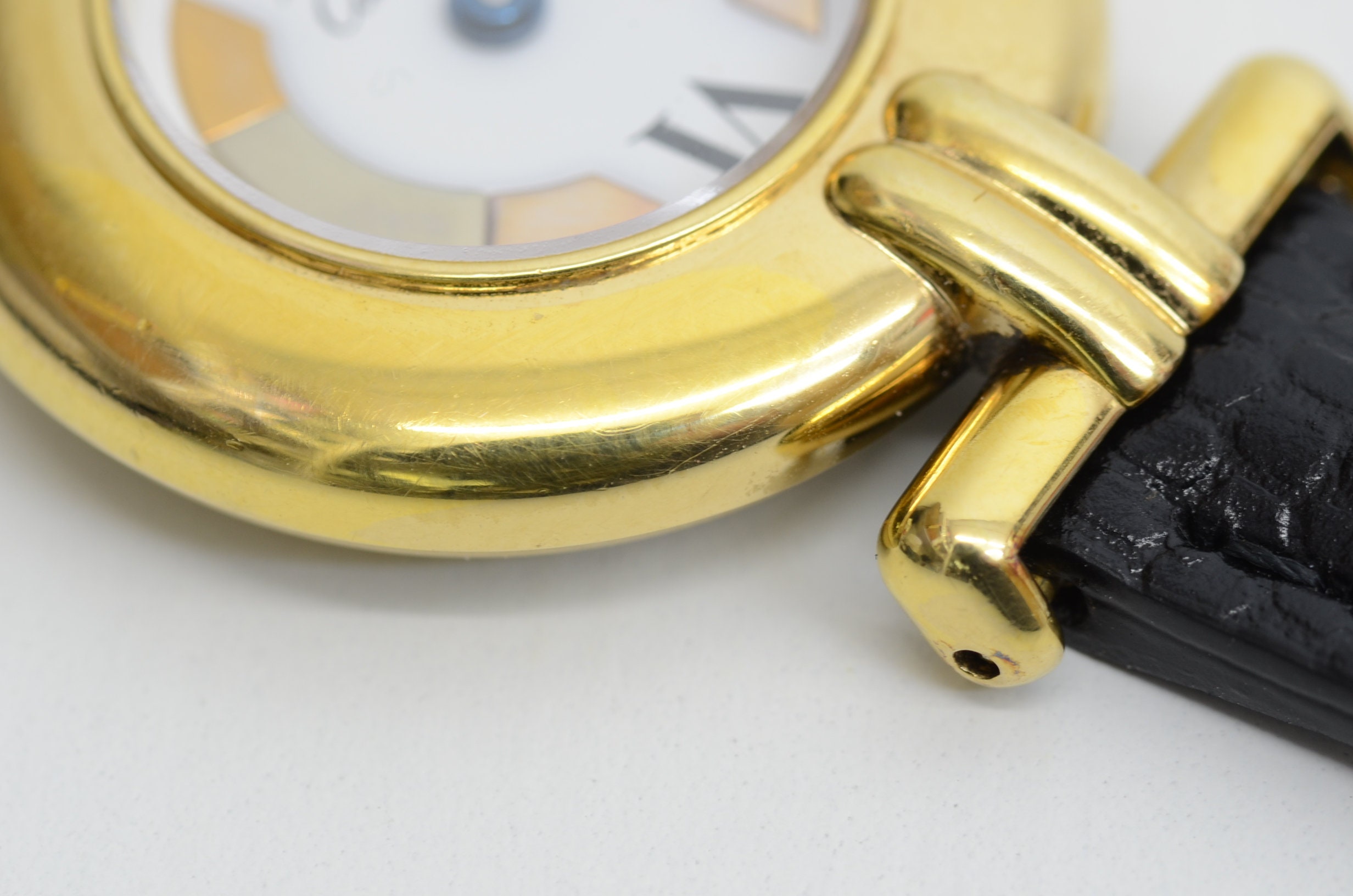 Cartier トリニティSM Authentic Cartier Trinity Vermeil 23mm Watch GP Sterling