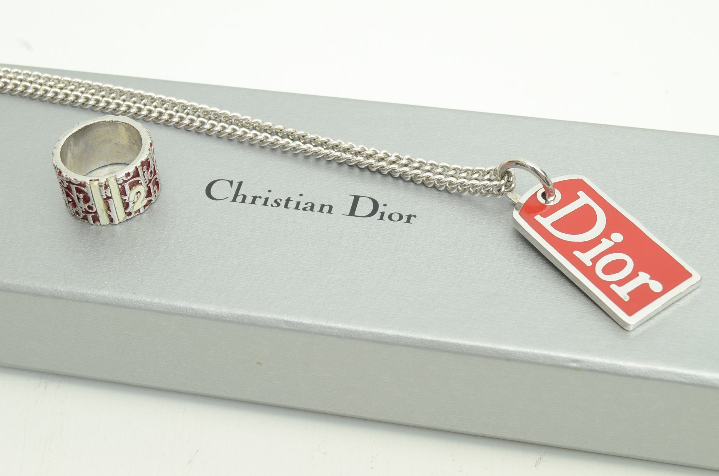 Authentic Dior Accessory Set Red Trotter Pattern 2 White Etsy