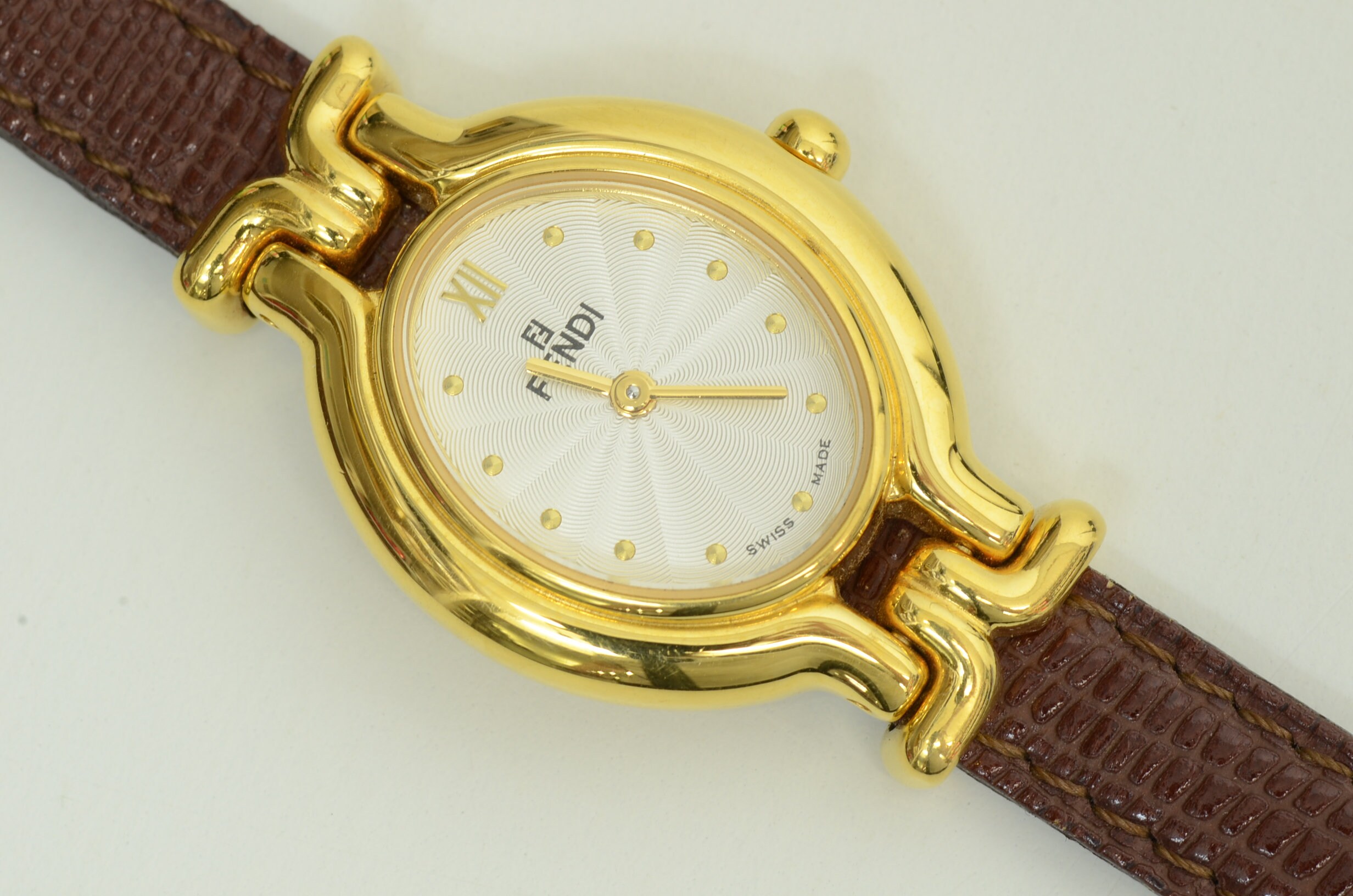 Buy Authentic Fendi Orologi Watch 640L Vintage Oval GP 24mm W