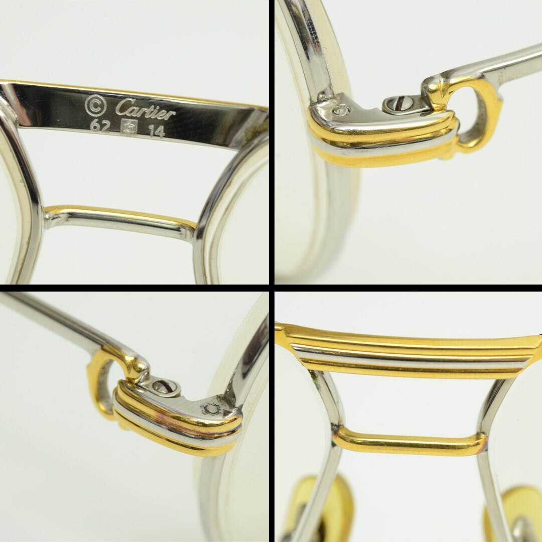 Authentic Cartier Vintage Eyeglasses Tank Platine Louis 62 14 Etsy