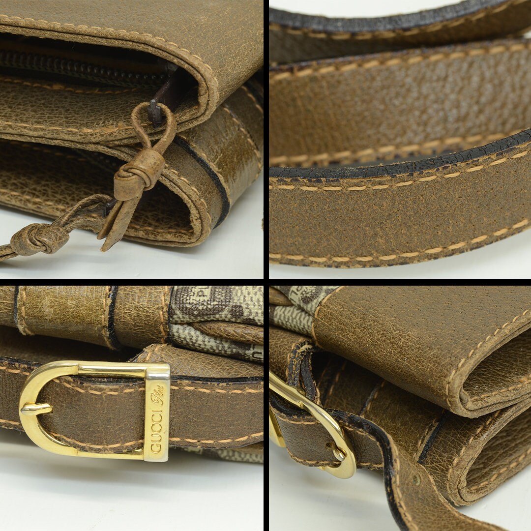 Authentic Gucci Monogram Plus Signature Vintage Guccissima Authentic Gucci Monogram Plus Signature Vintage Guccissima