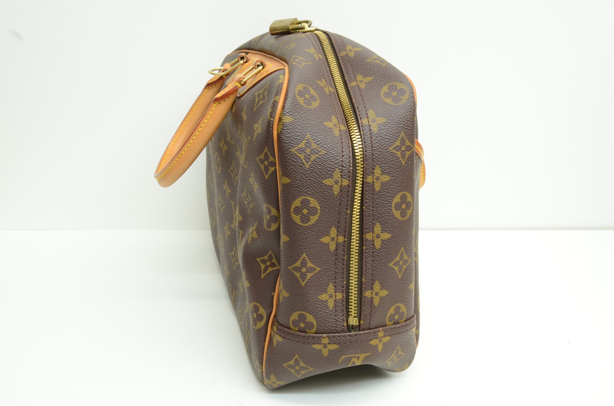 Louis Vuitton ドーヴィル Authentic Louis Vuitton Deauville Leather Vintage Handbag