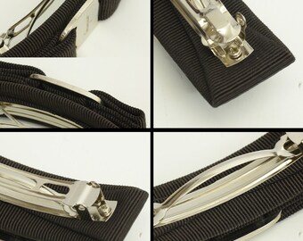 Salvatore Ferragamo ネイビー ヘアクリップ 人気新品入荷 希少 SalvatoreFerragamo ヘアクリップ ネイビー