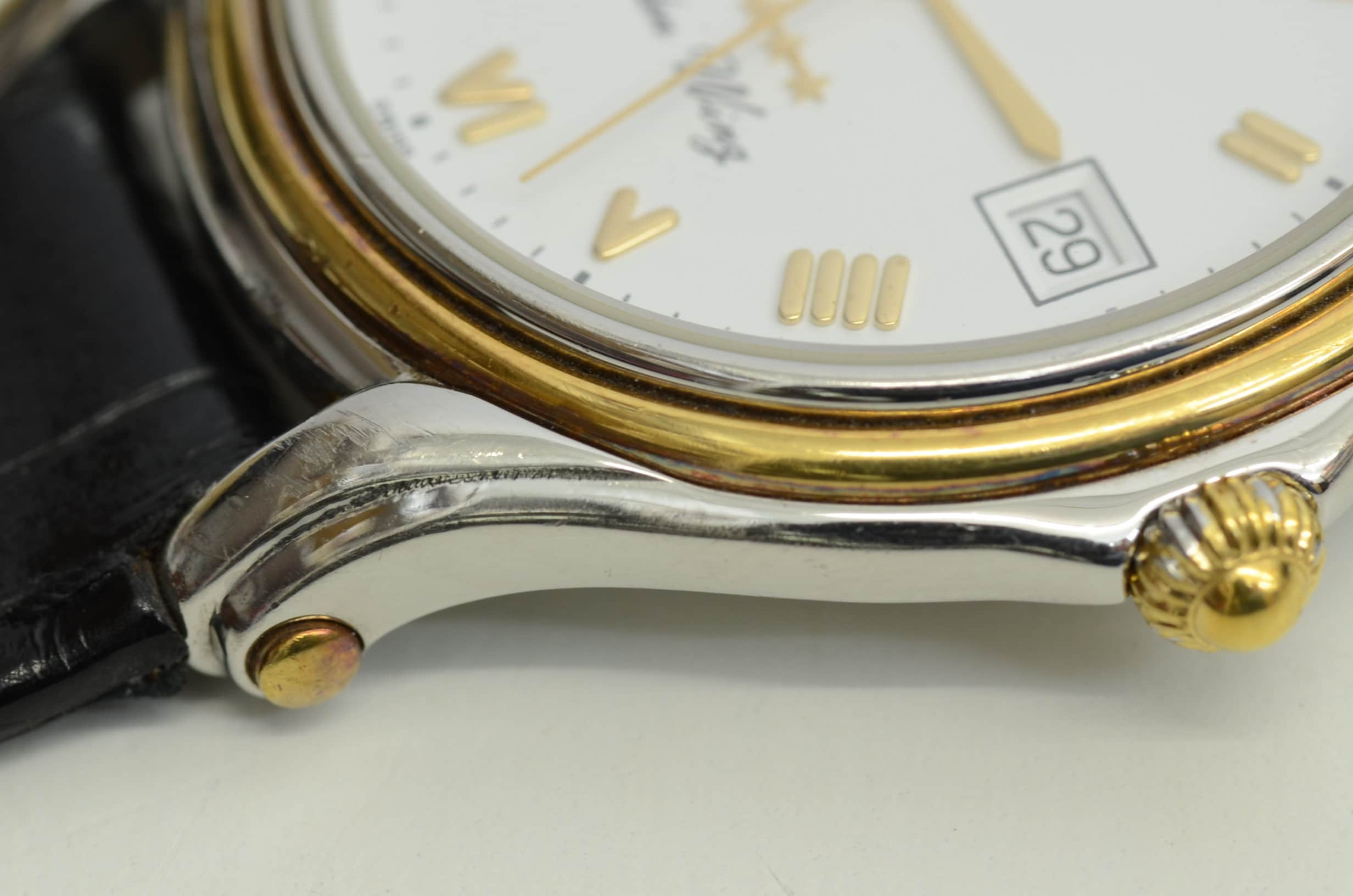 Authentic Longines Golden Wing Watch 33mm Quartz SS GP