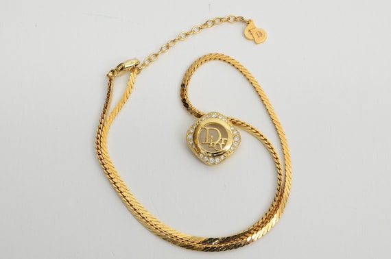 Authentic Christian Dior Necklace Signature Monogram Authentic Christian Dior Necklace Signature Monogram
