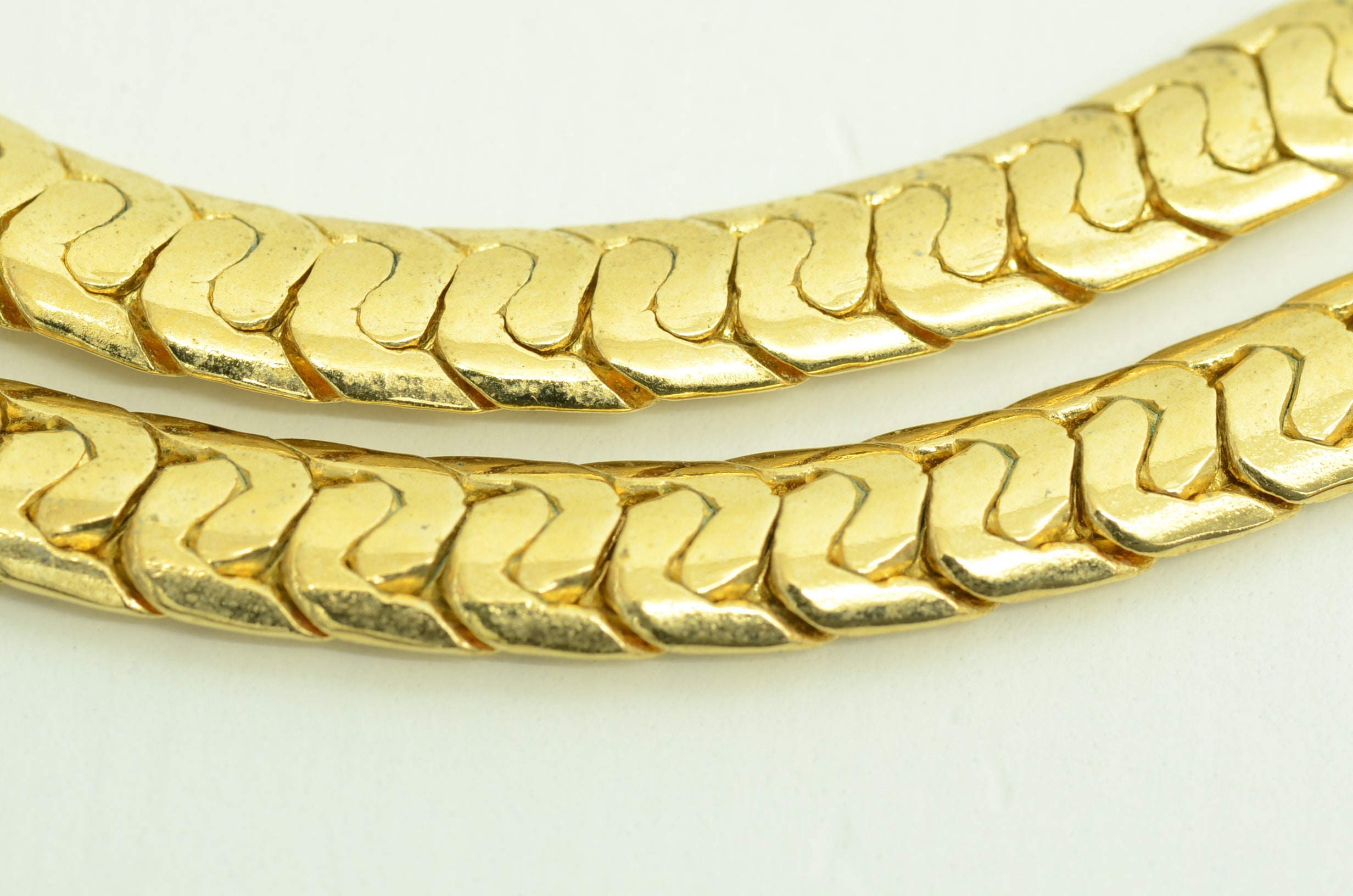 Authentic Christian Dior Choker Necklace Rhinestone GP Bar Etsy