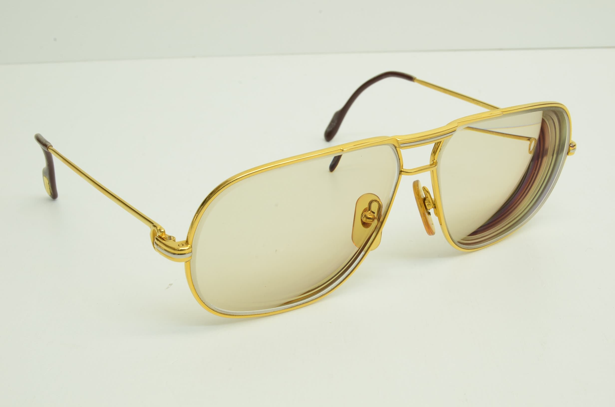 Authentic Cartier Vintage Eyeglasses Tank Louis 62 12 140 GP Gold Authentic Cartier Vintage Eyeglasses Tank Louis 62 12 140 GP Gold