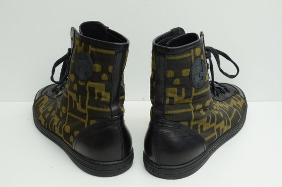 Authentic Fendi Zucca High Top Sneakers Classic S… - image 2