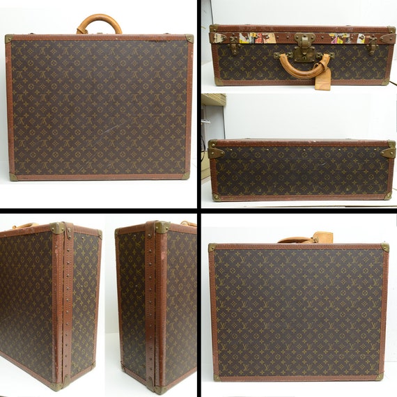 Authentic Louis Vuitton Limited Alzer 65 Vintage Monogram Signature Trunk Luggage Logo L Travel Case 0p5991 Etsy Canada