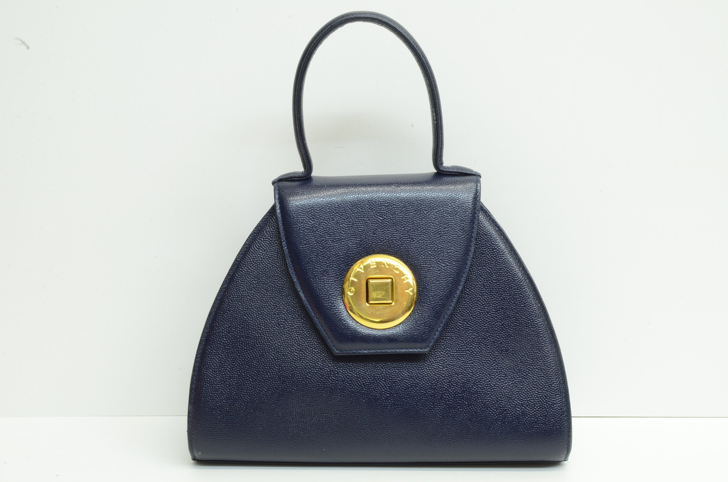 Givenchy Turnlock Navy 2 Way Bag - 01200 – Fingertips Vintage