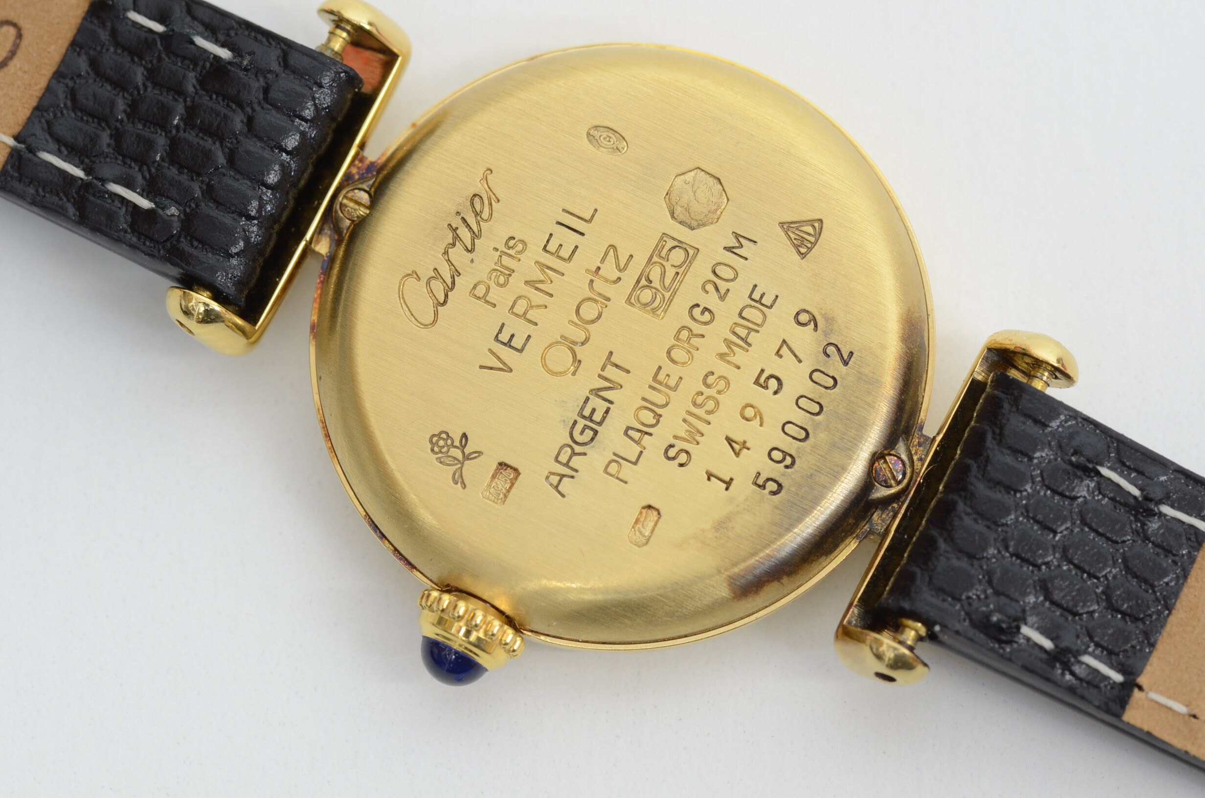 Authentic Cartier Trinity Vermeil 23mm Watch GP Sterling