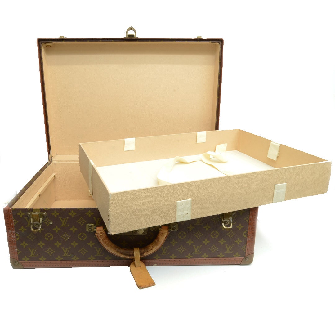 Pre-owned Louis Vuitton Since 1854 Alzer 60 Trunk Navy and White