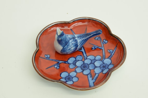 本格派ま！ Japanese Authentic Vintage Bird Holder Incense Porcelain 食器