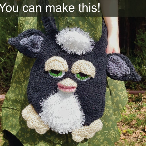 Furby Bag Crochet Pattern | English PDF digital file | instant download