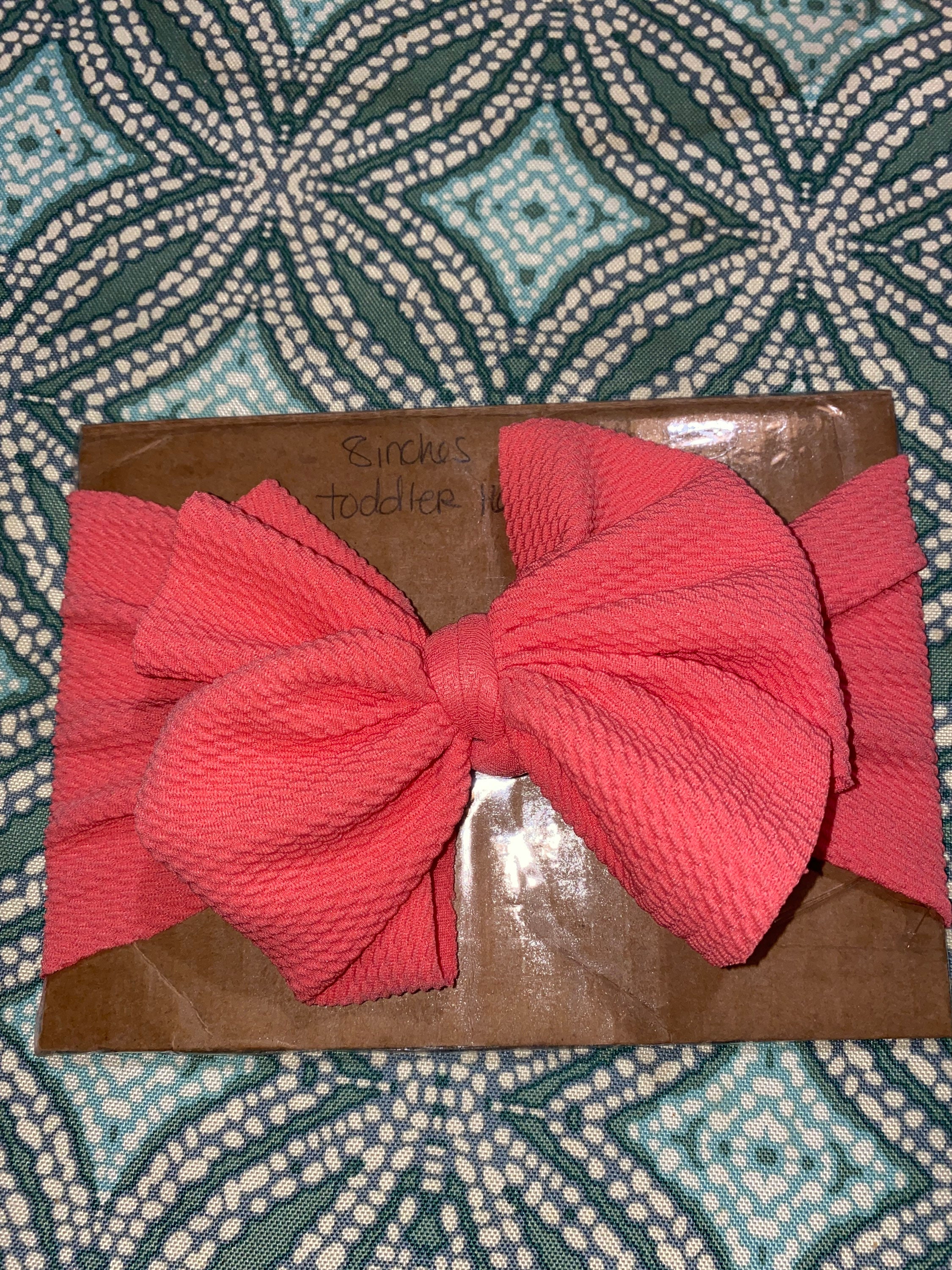 Headwrap bow in Coral Etsy