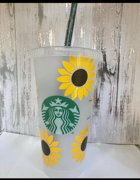Sunflower Starbucks Cup Etsy