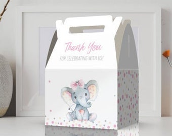 Elephant Favor Box | Etsy