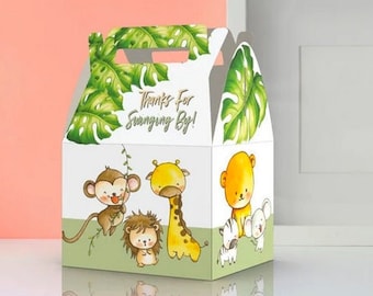 Jungle / Safari Thank You Favor Box