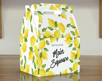 Main Squeeze, Lemons/Lemonade Favor Box