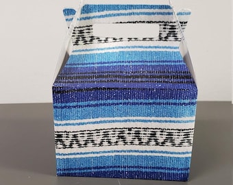 Blue Poncho Favor Box