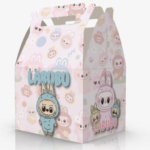 Labubu Gift Box | Favor Box | Party Thank You Gift | Gable Box