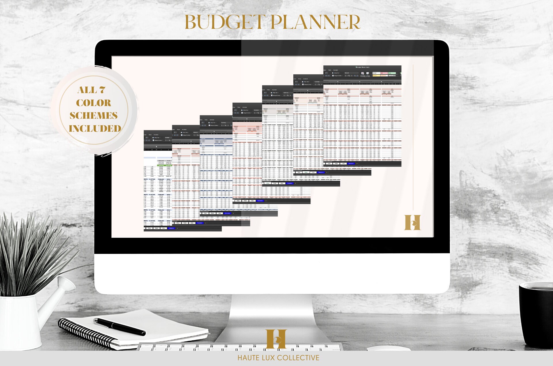 BUDGET PLANNER Expense Tracker Excel Budgeting Template - Etsy