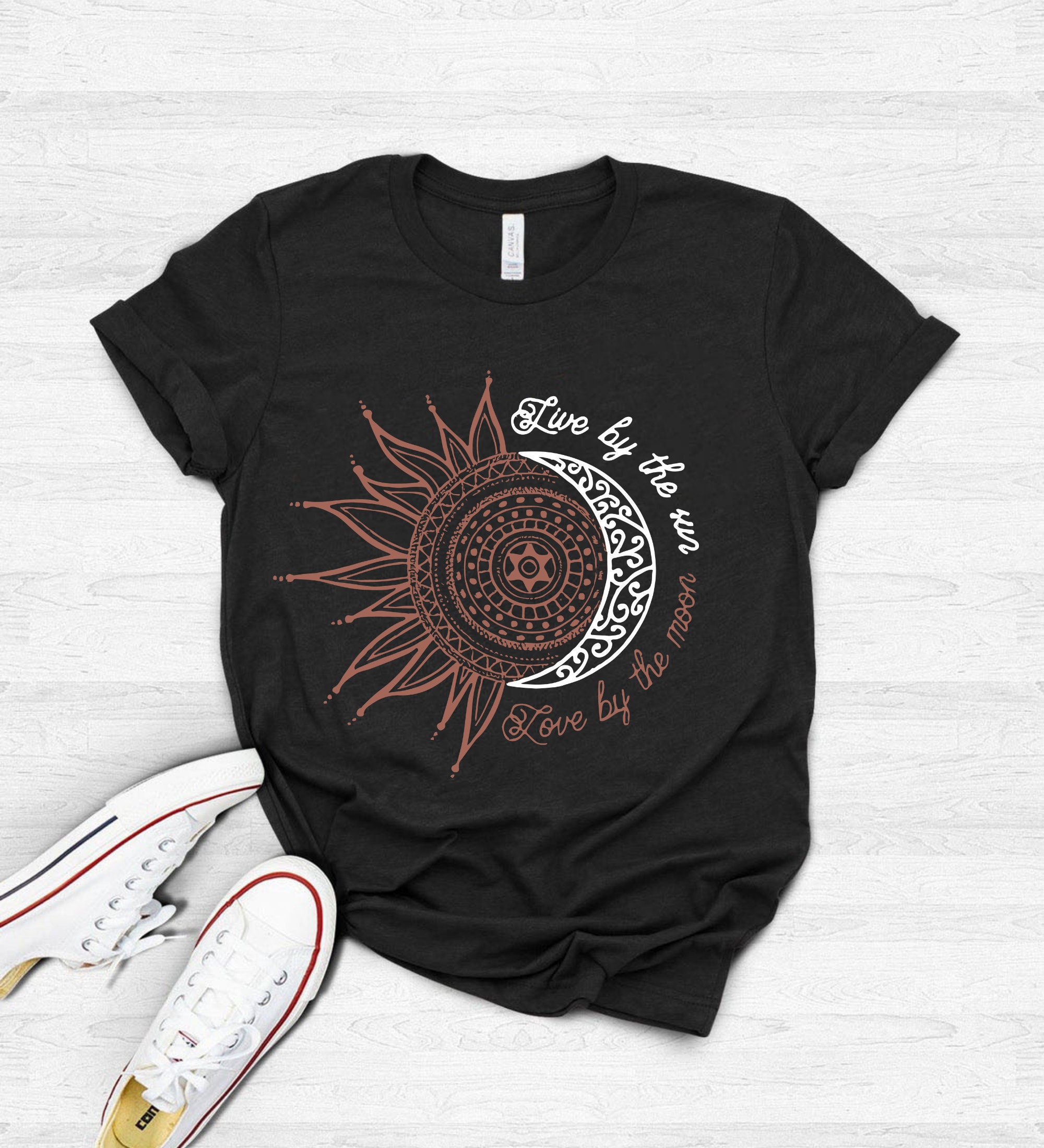 Live By The Sun love By The Moon Shirt Cute Shirt Gift For | Etsy