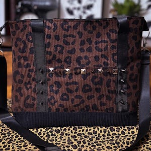 Leopard Corduroy Tote Bag - Etsy
