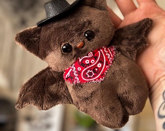 Cowboy Bat Bat keychain/ bag charm