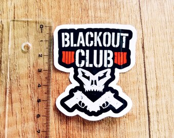 Blackout Club Glossy Sticker Video game PS4 Call of. Duty Player